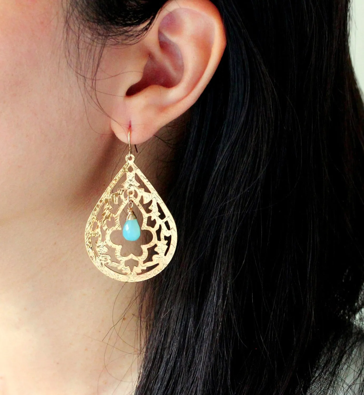 Modern Western Teardrop Earrings