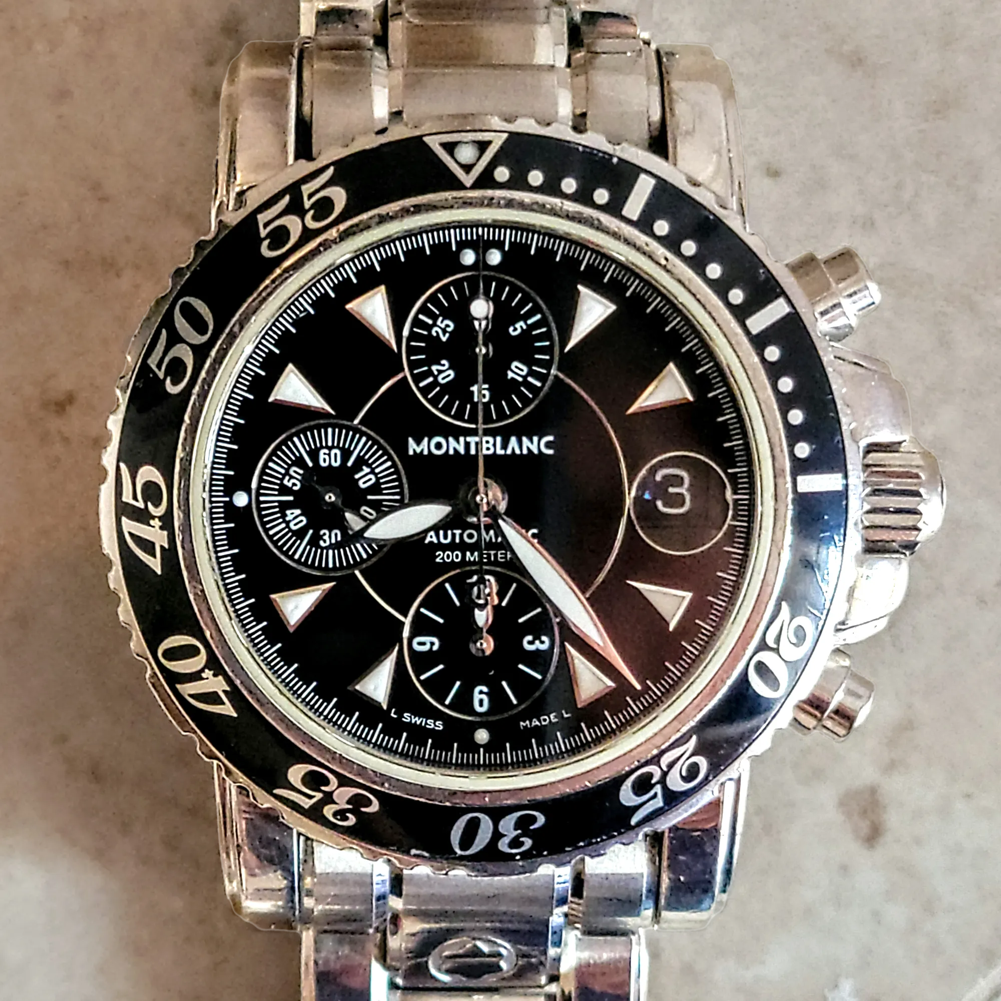 MONTBLAC Meisterstuck Sport Chronograph Watch 25 Jewels Ref. 7034