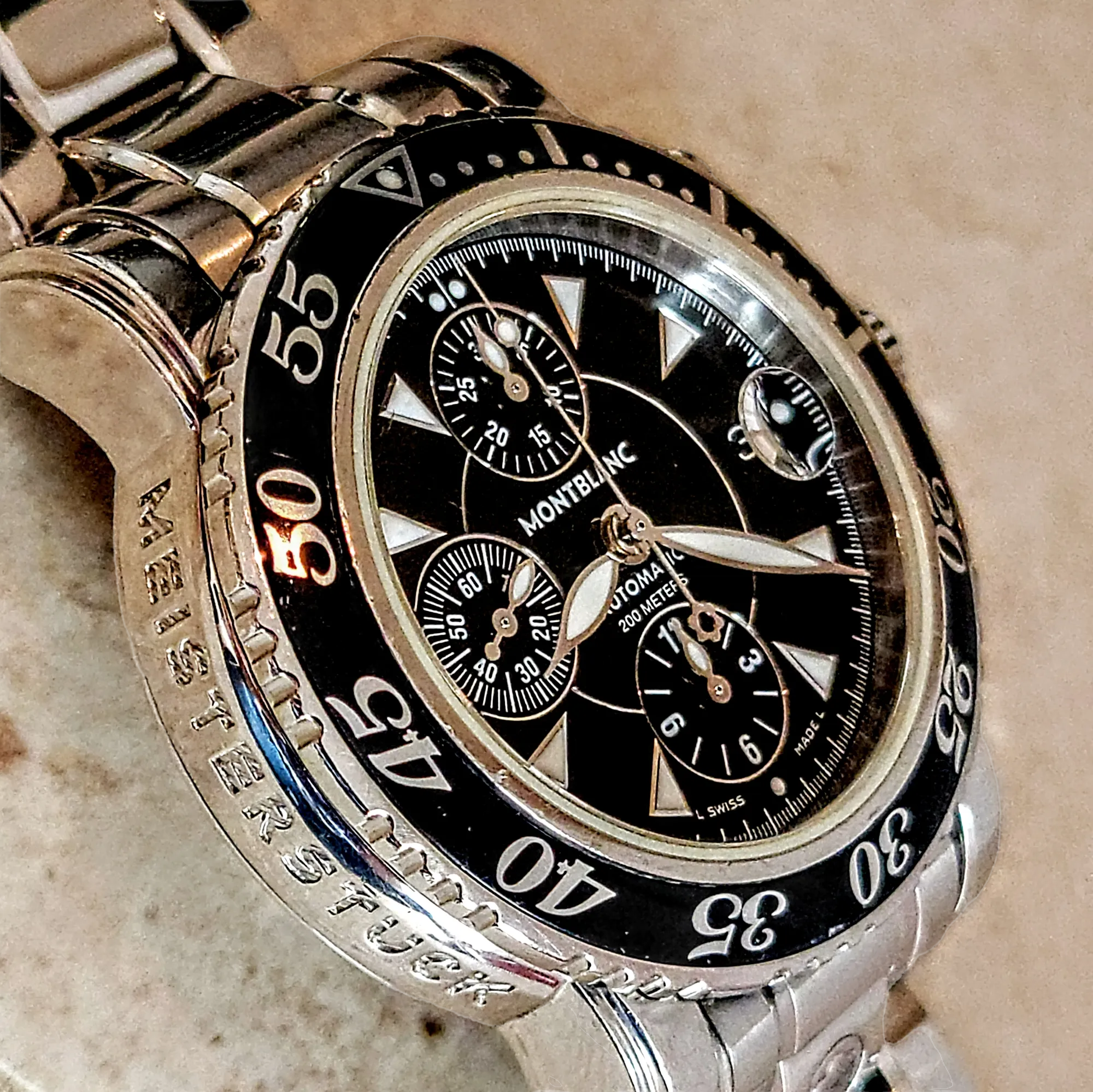 MONTBLAC Meisterstuck Sport Chronograph Watch 25 Jewels Ref. 7034