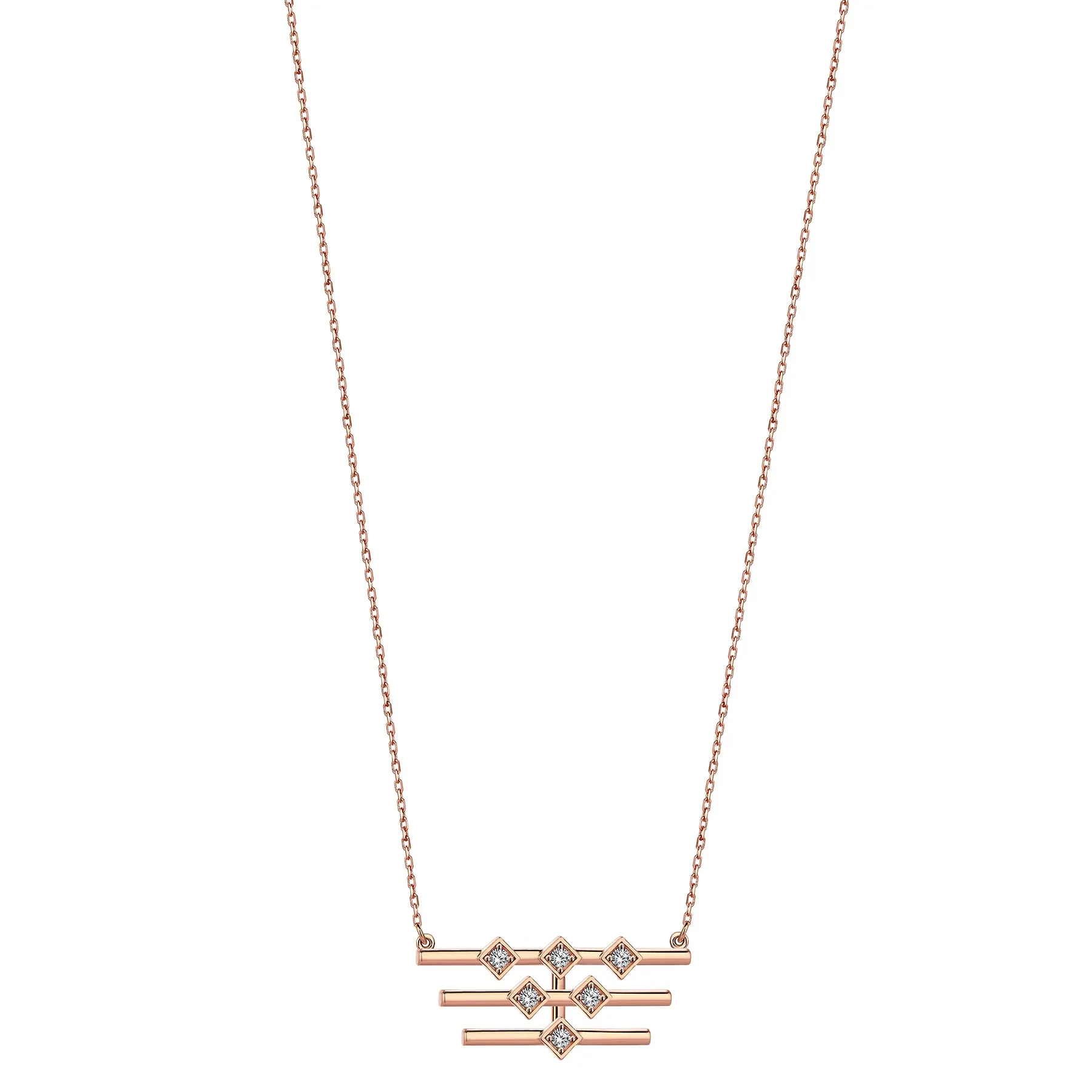 MOSAIC PYRAMID NECKLACE