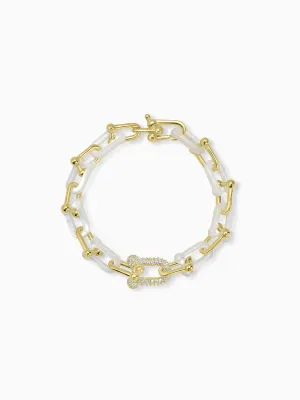Mother of Pearl U Link Bracelet