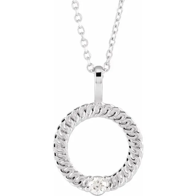 Mother's Family Circle Birthstone Pendant or Necklace