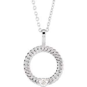 Mother's Family Circle Birthstone Pendant or Necklace