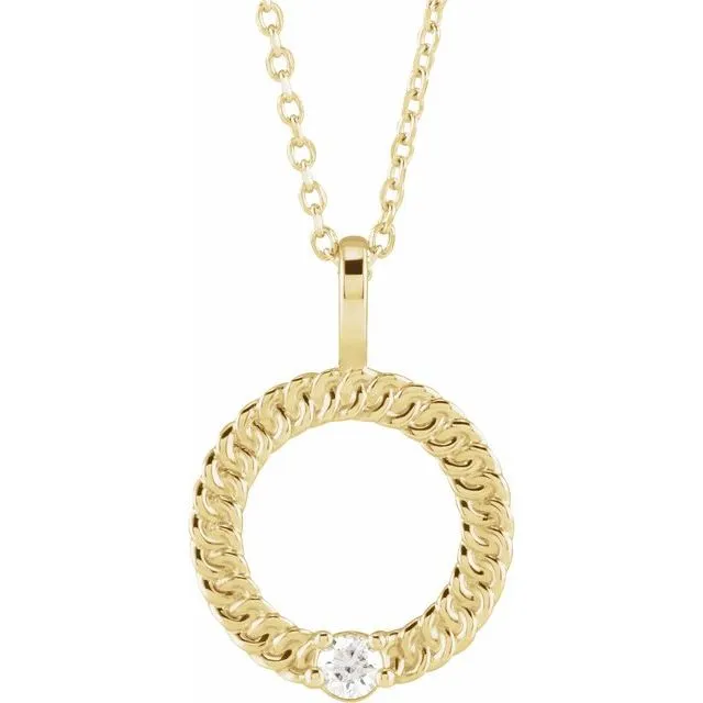 Mother's Family Circle Birthstone Pendant or Necklace
