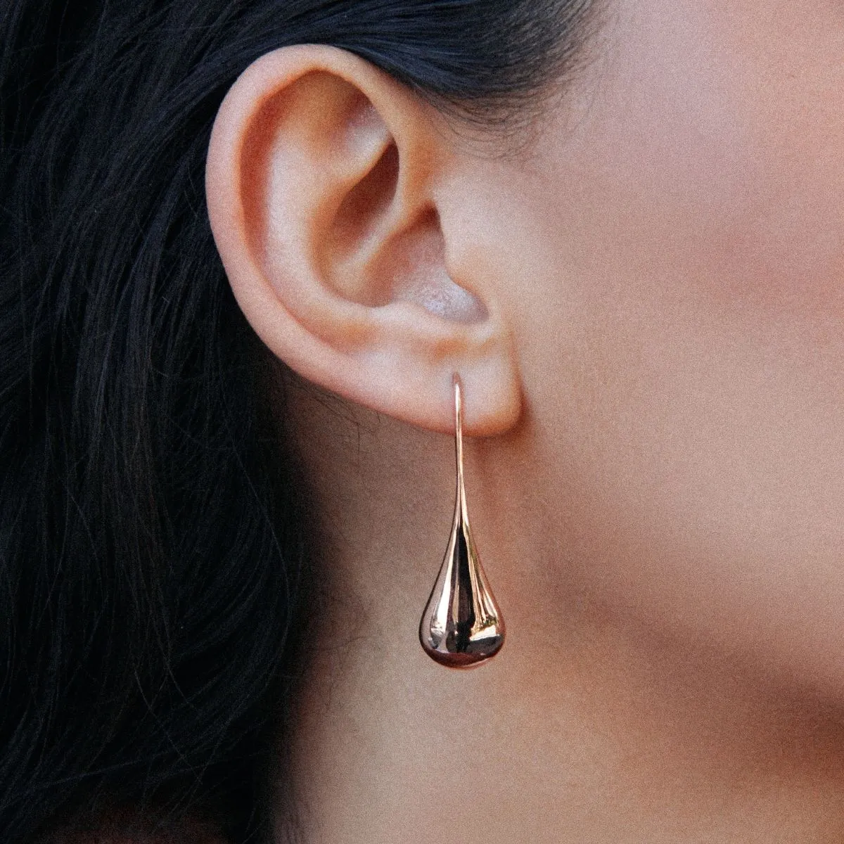 Najo E0138 Weeping Woman Earrings - Rose
