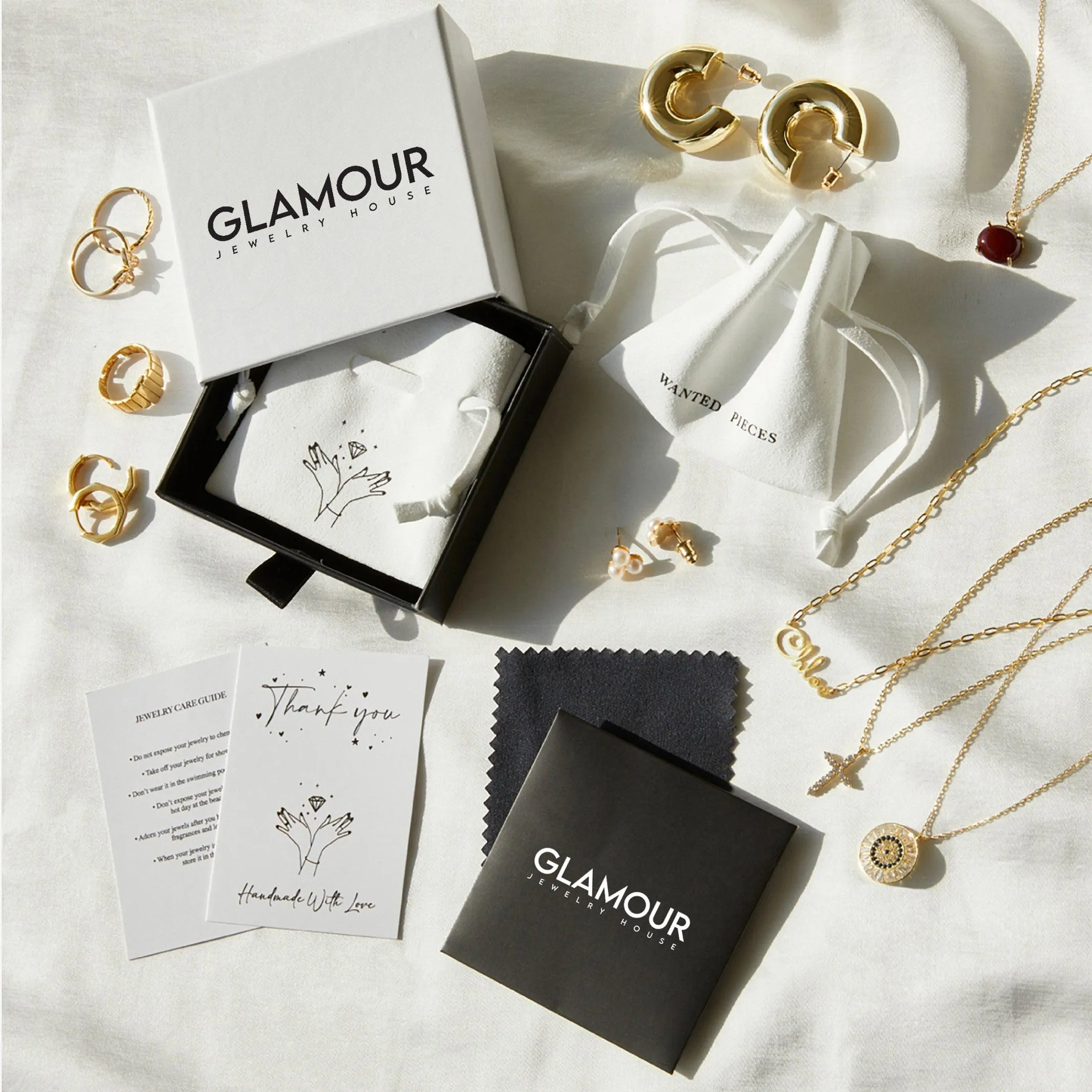 Name Necklace with Italian Chains - 18K Gold Vermeil