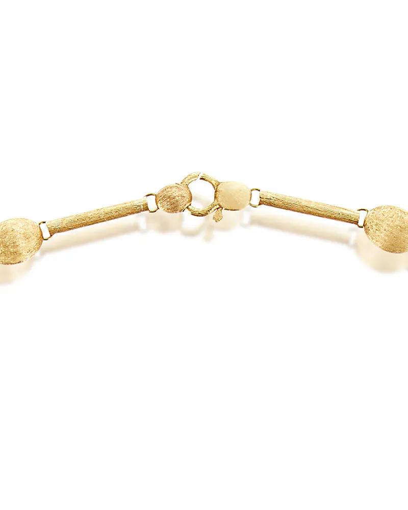 Nanis 18k Yellow Gold Diamond Bars Collar Necklace
