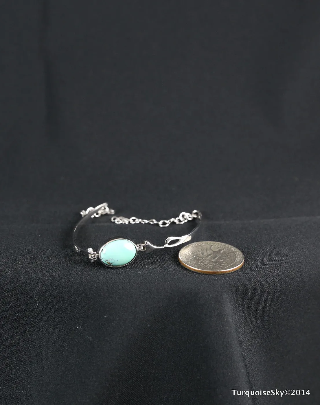 Natural turquoise bracelet 7 inches