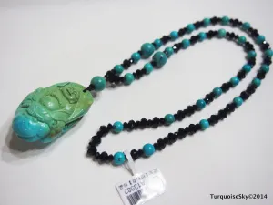 Natural turquoise necklace 23.6 inches