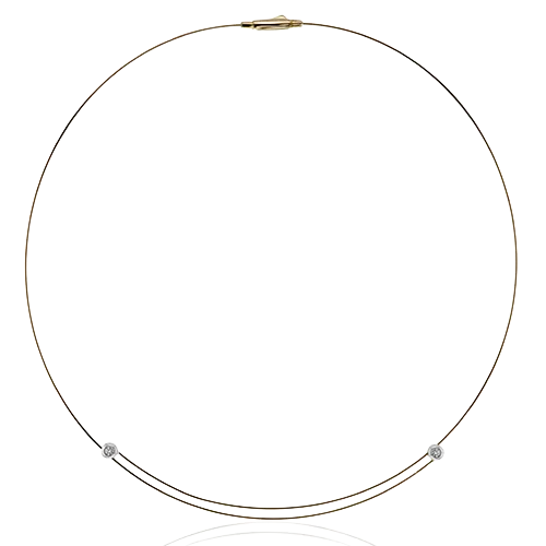 Necklace in 18k Gold with Diamonds