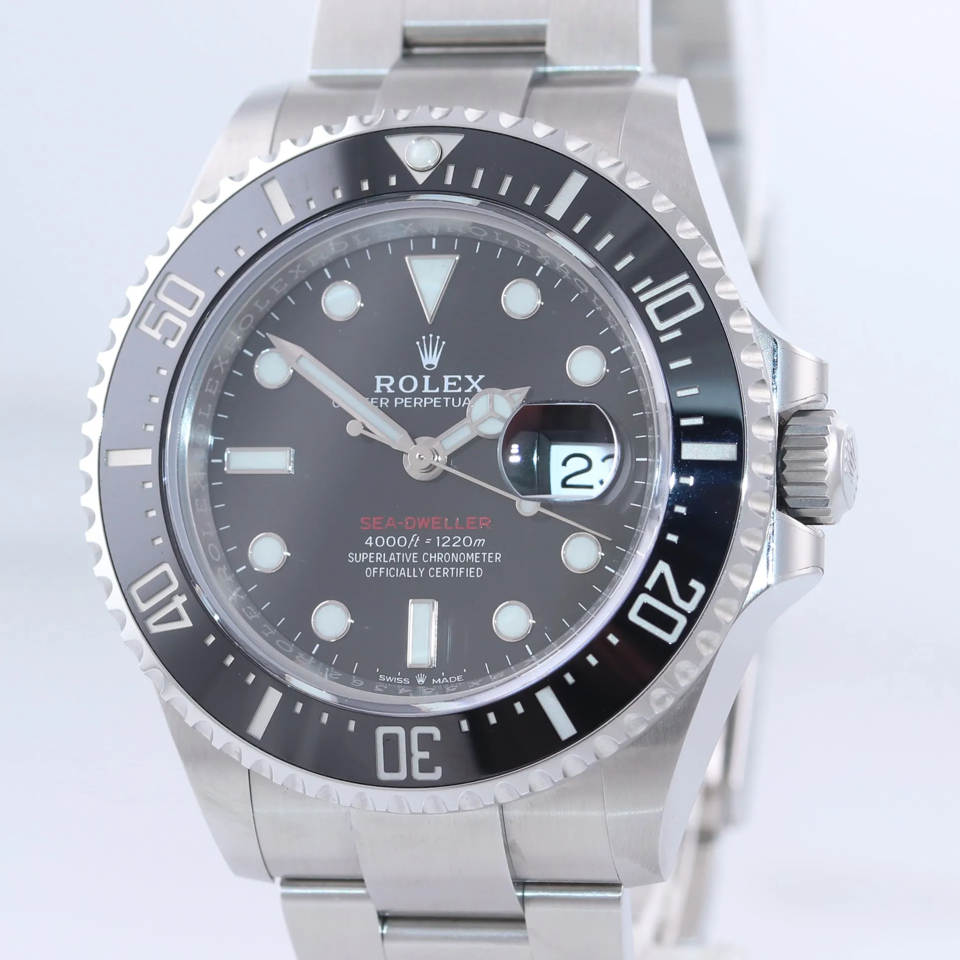 NEW 2019 PAPERS Mark II Rolex Red Sea-Dweller 43mm 126600 Steel Watch Box