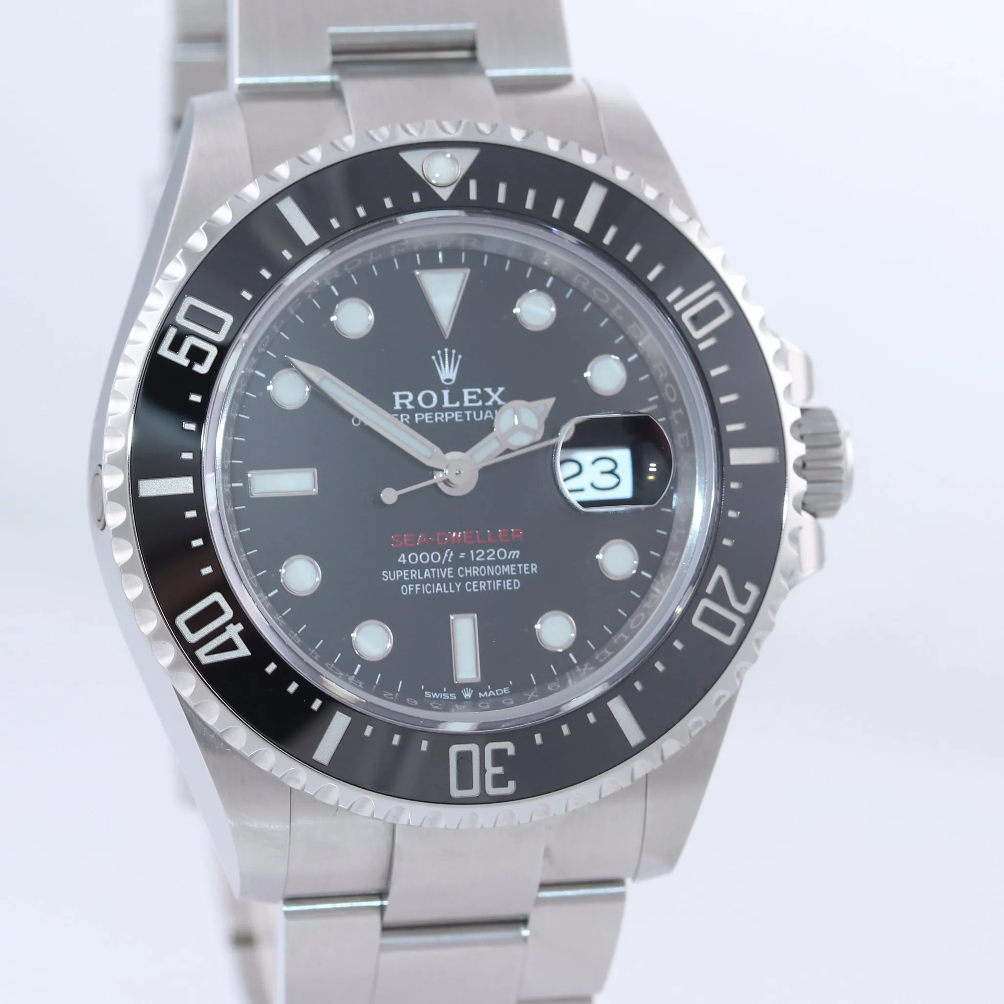 NEW 2019 PAPERS Mark II Rolex Red Sea-Dweller 43mm 126600 Steel Watch Box
