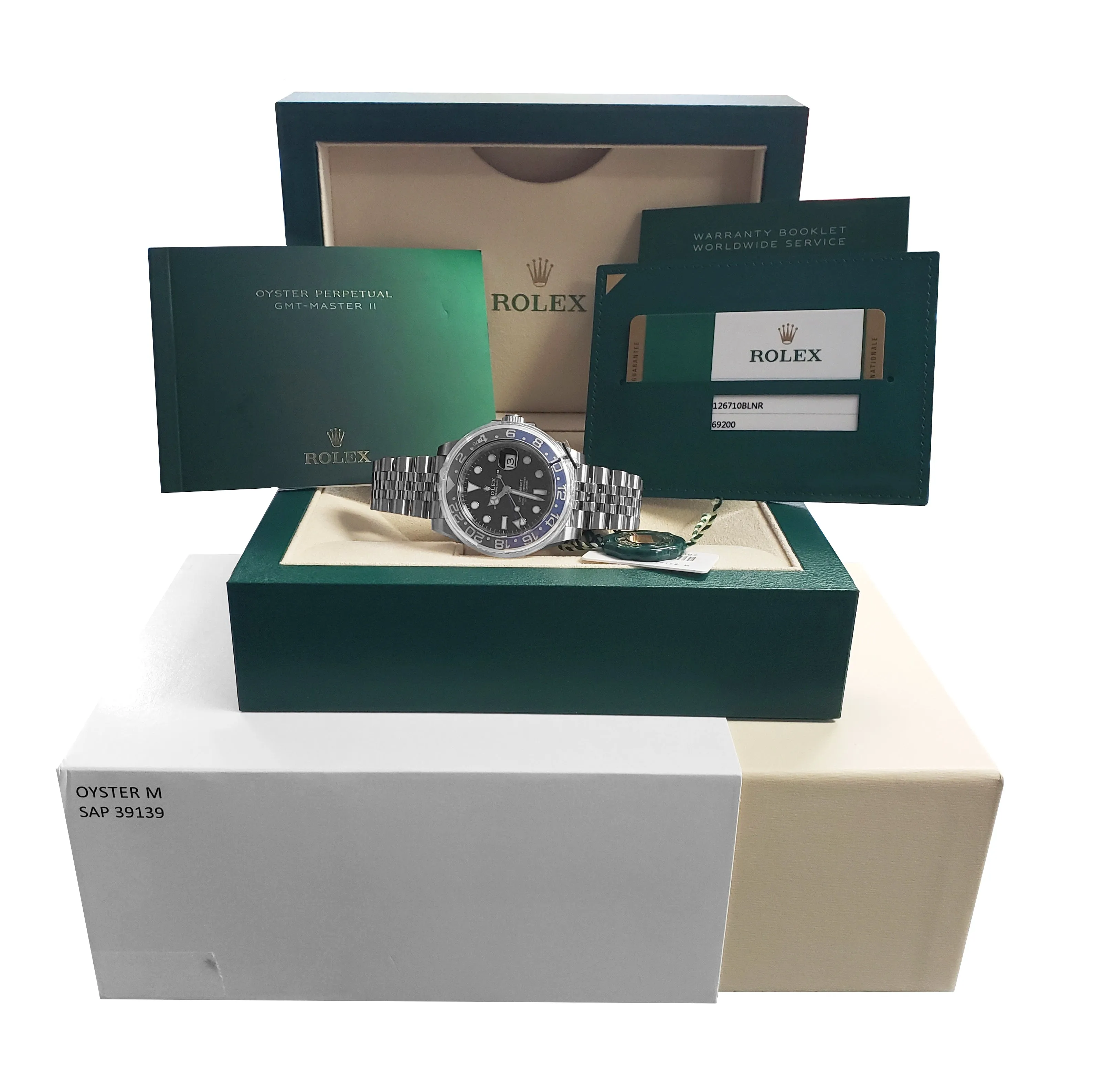 NEW JANUARY 2020 Rolex GMT Master II Batman Black Blue SS Ceramic 126710 BLNR