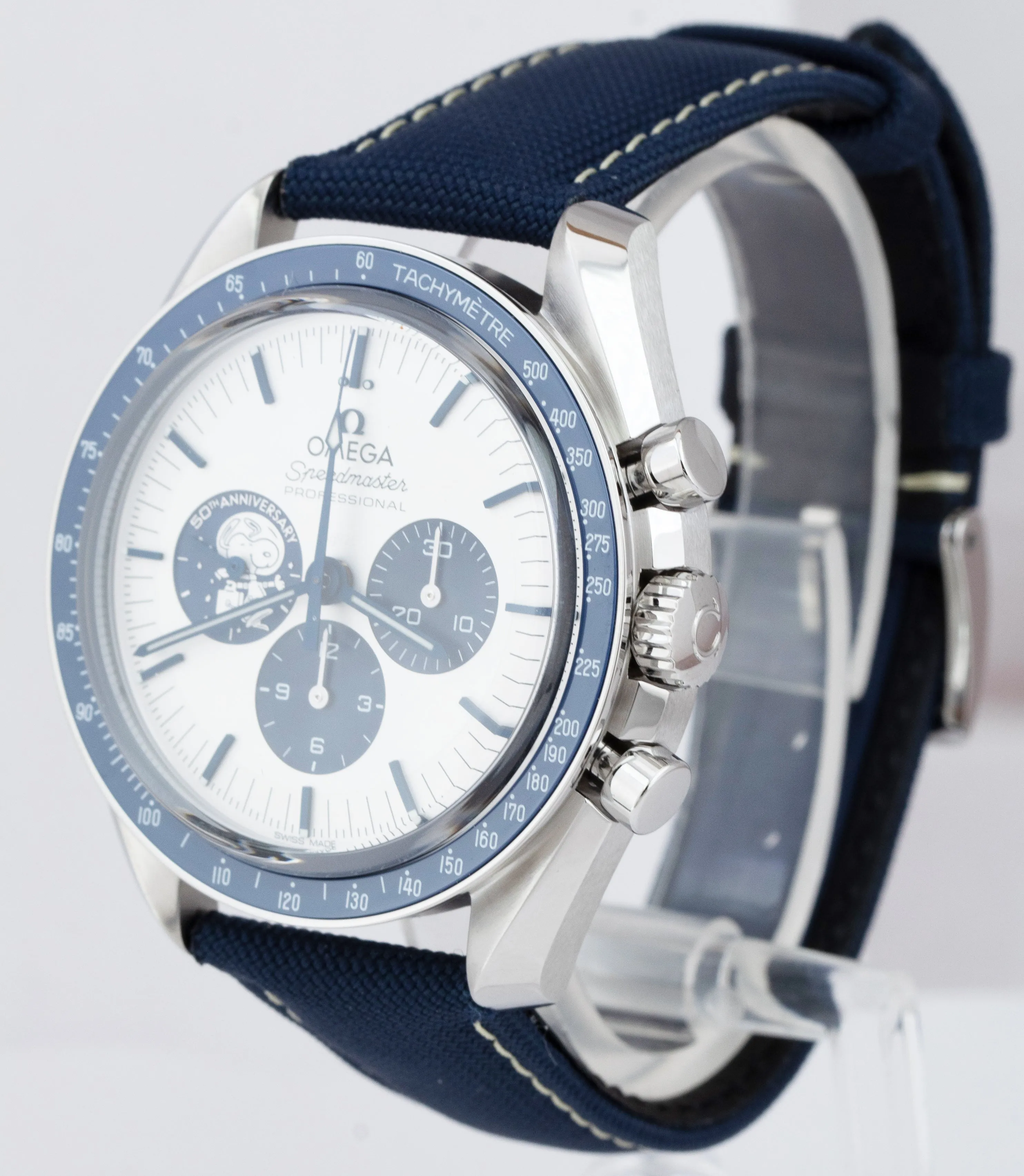 NEW Omega Speedmaster SILVER SNOOPY AWARD BLUE 310.32.42.50.02.001 42mm