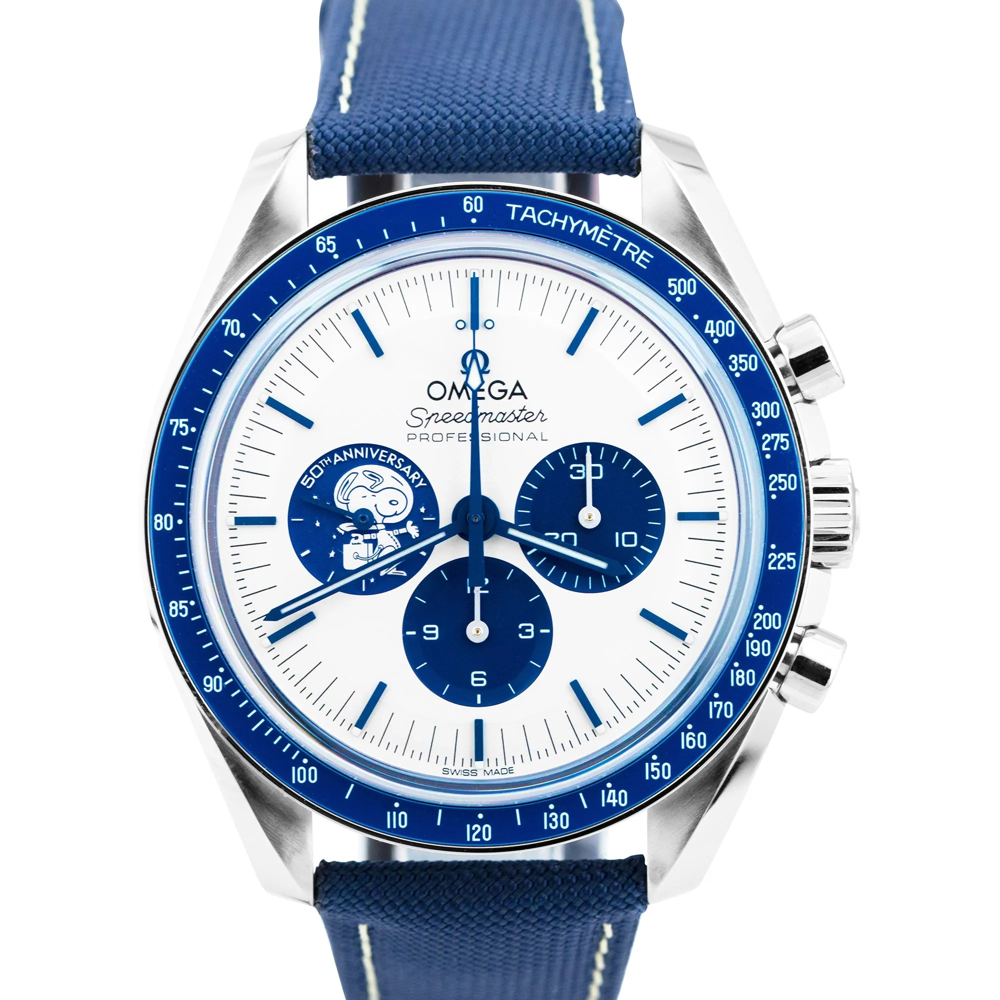 NEW Omega Speedmaster SILVER SNOOPY AWARD BLUE 310.32.42.50.02.001 42mm