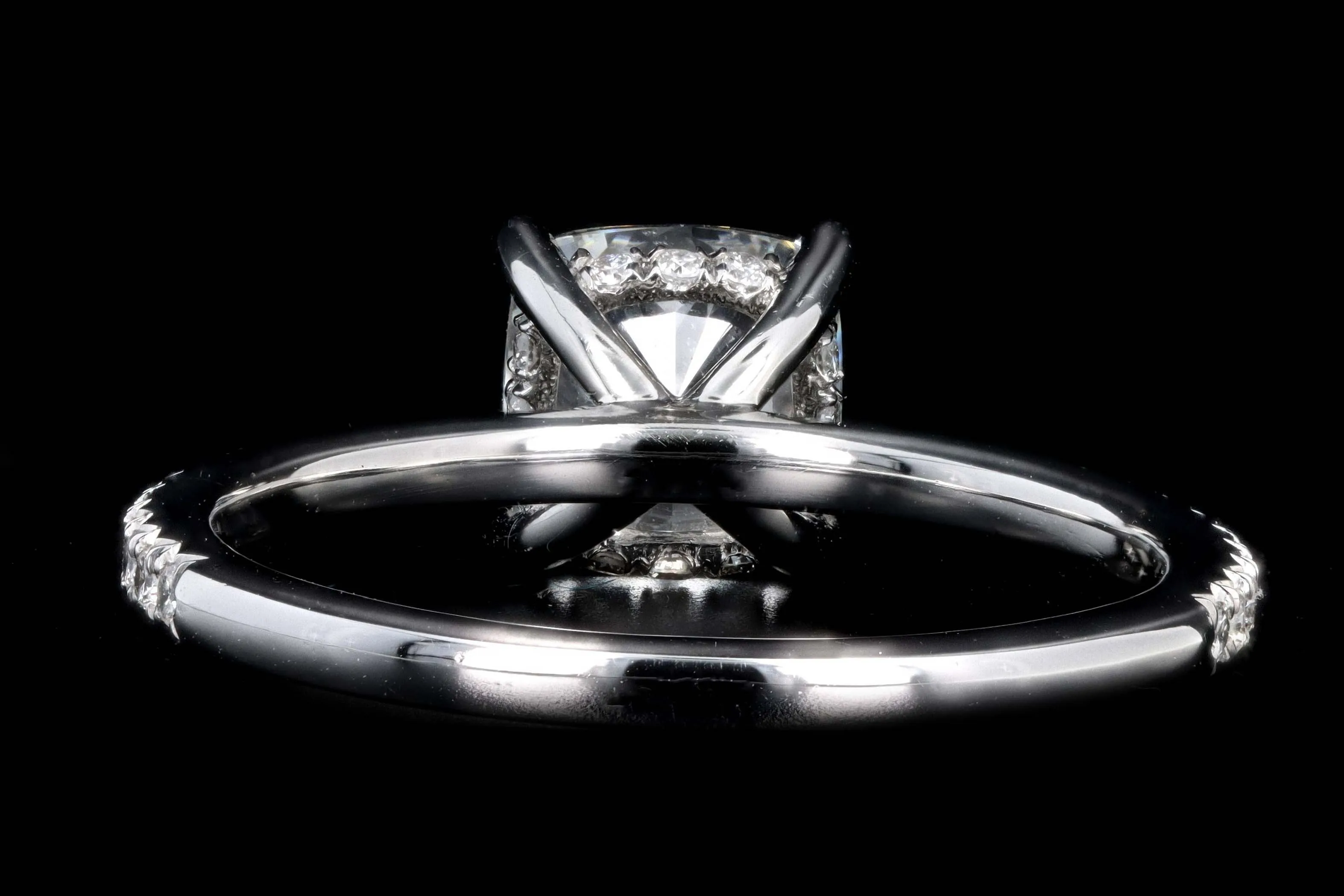 New Platinum 1.60 Carat Cushion Cut Diamond Engagement Ring GIA Certified