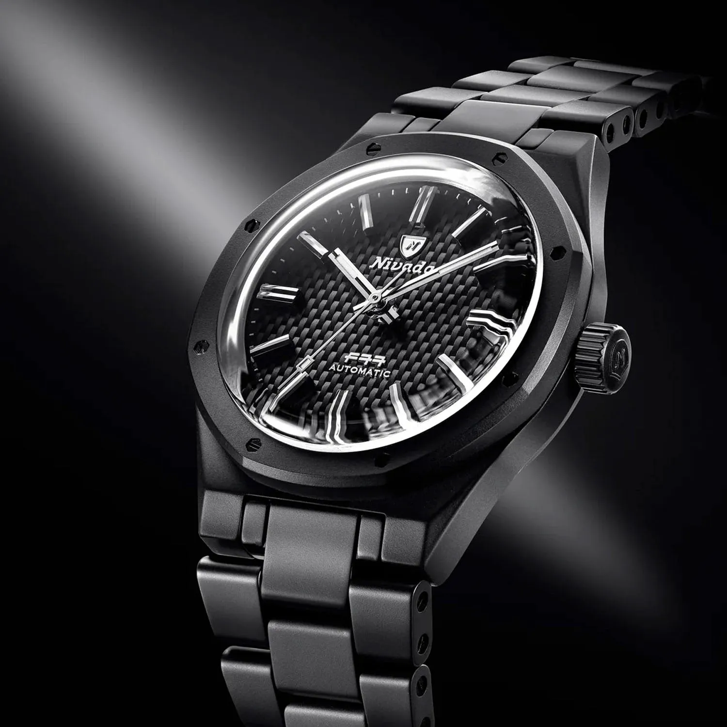 Nivada Grenchen F77 Black Ceramic Automatic – 68004A77