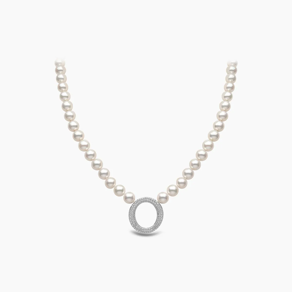 O by Yoko 18K Gold Freshwater Pearl and Diamond Necklace