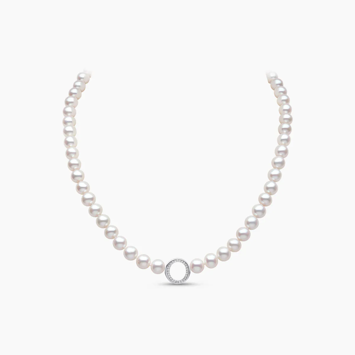 O by Yoko 18K Gold Freshwater Pearl and Diamond Necklace