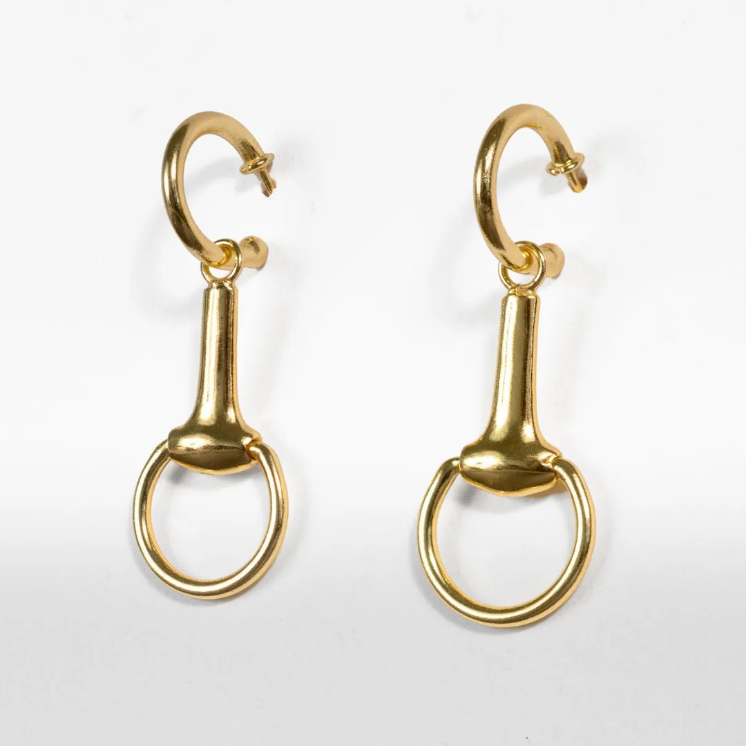 Odeza - 14K Gold on Brass Horse Bit Toggle Necklace