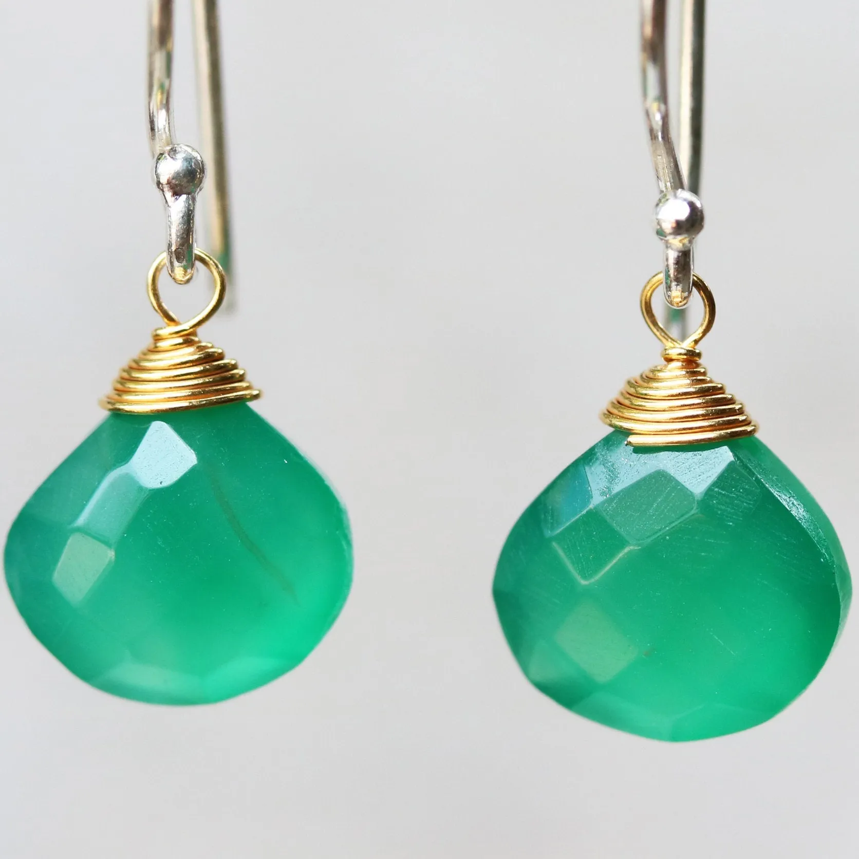 onyx earrings, green earrings, drop earrings, dangle earrings, silver earrings, gemstone earrings, birthstone earrings, boho earrings