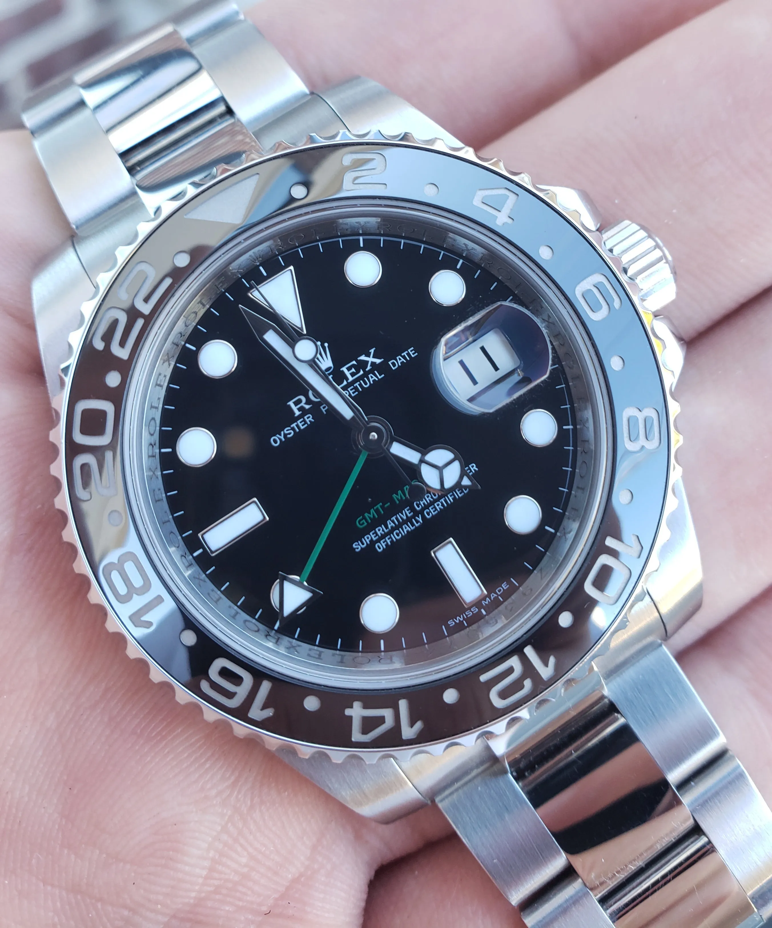 OPEN PAPERS Rolex GMT-Master II Stainless Black 40mm Ceramic 116710 LN Watch