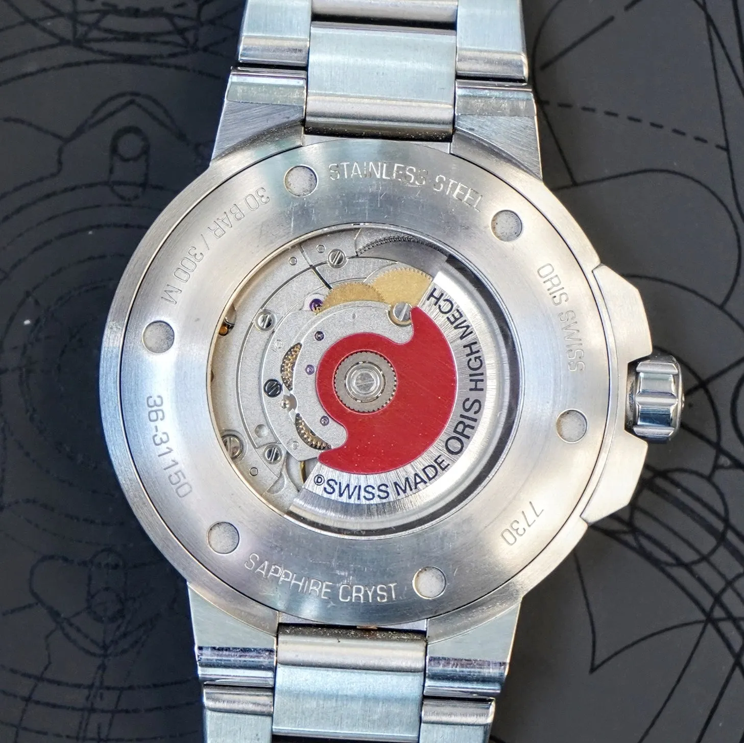 ORIS Aquis Date Watch 733 7730 Dive Automatic Wristwatch S.S. - ALL Original - Double Box & Papers