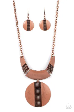 PAPARAZZI Metallic Enchantress - Copper NECKLACES