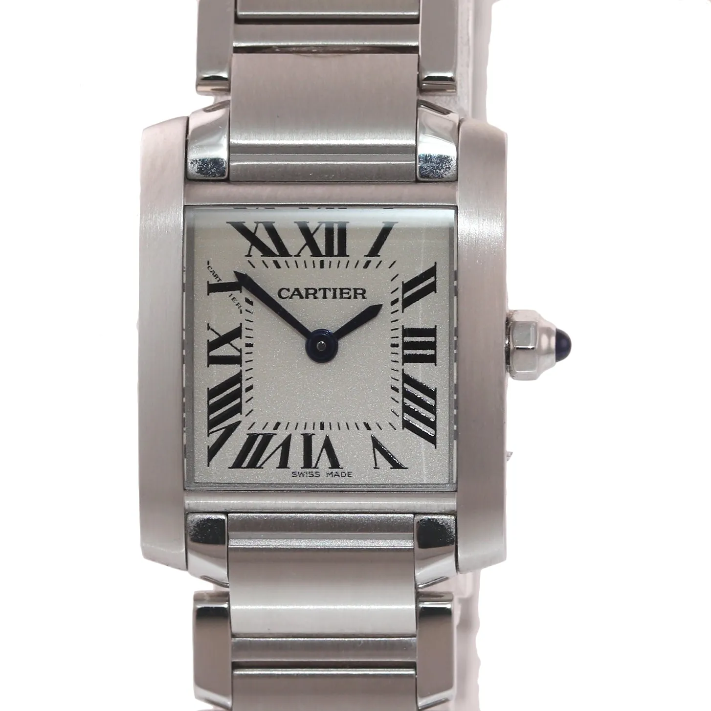 PAPERS Ladies Cartier Tank Française Steel Roman Quartz 3217 W51008Q3 Watch Box
