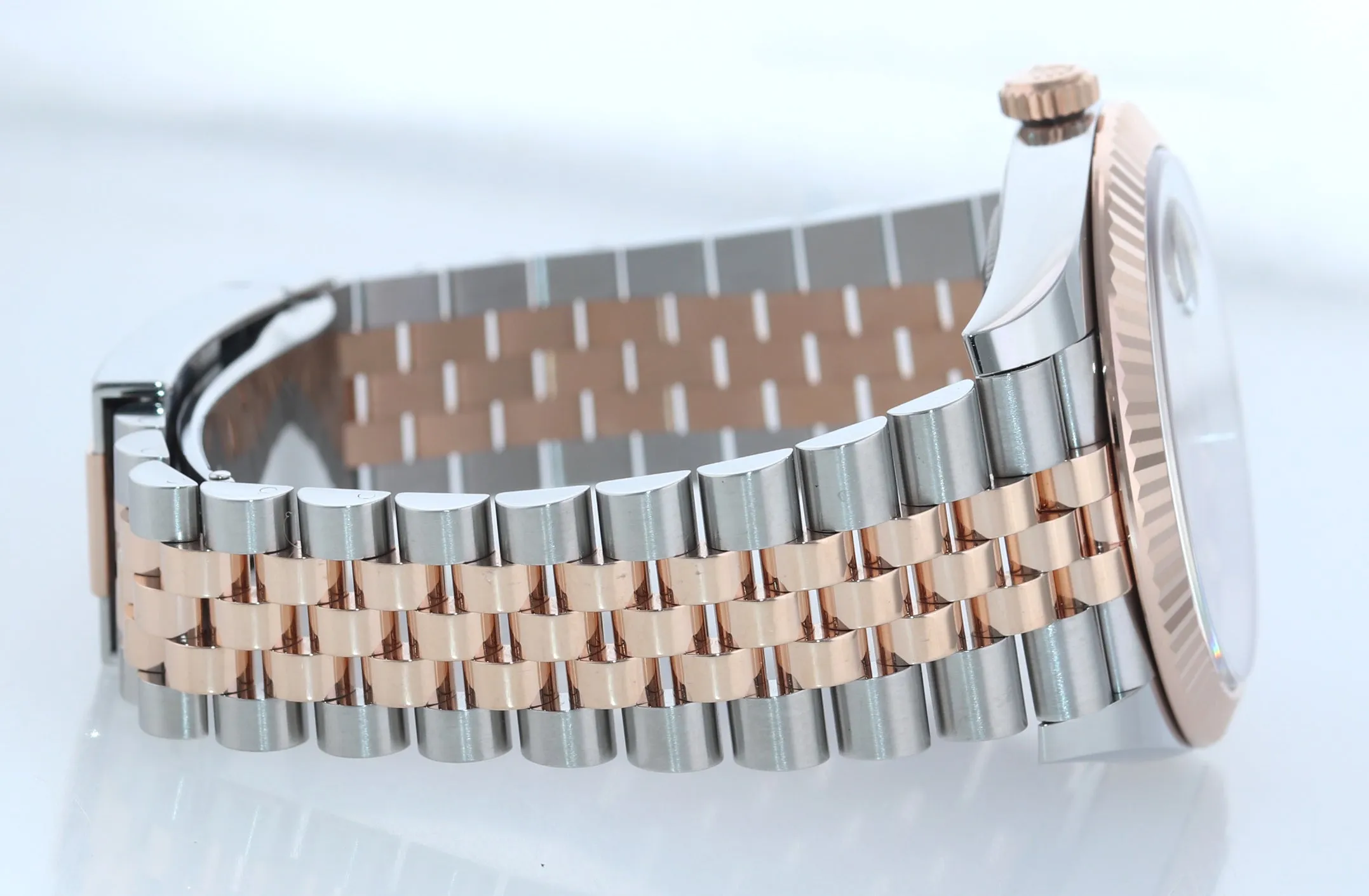PAPERS Rolex DateJust 41 126331 Chocolate Diamond Gold Two-Tone Jubilee Watch