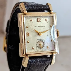 PAUL BREGUETTE Incabloc Watch 17 Jewels Swiss Made Vintage Wristwatch