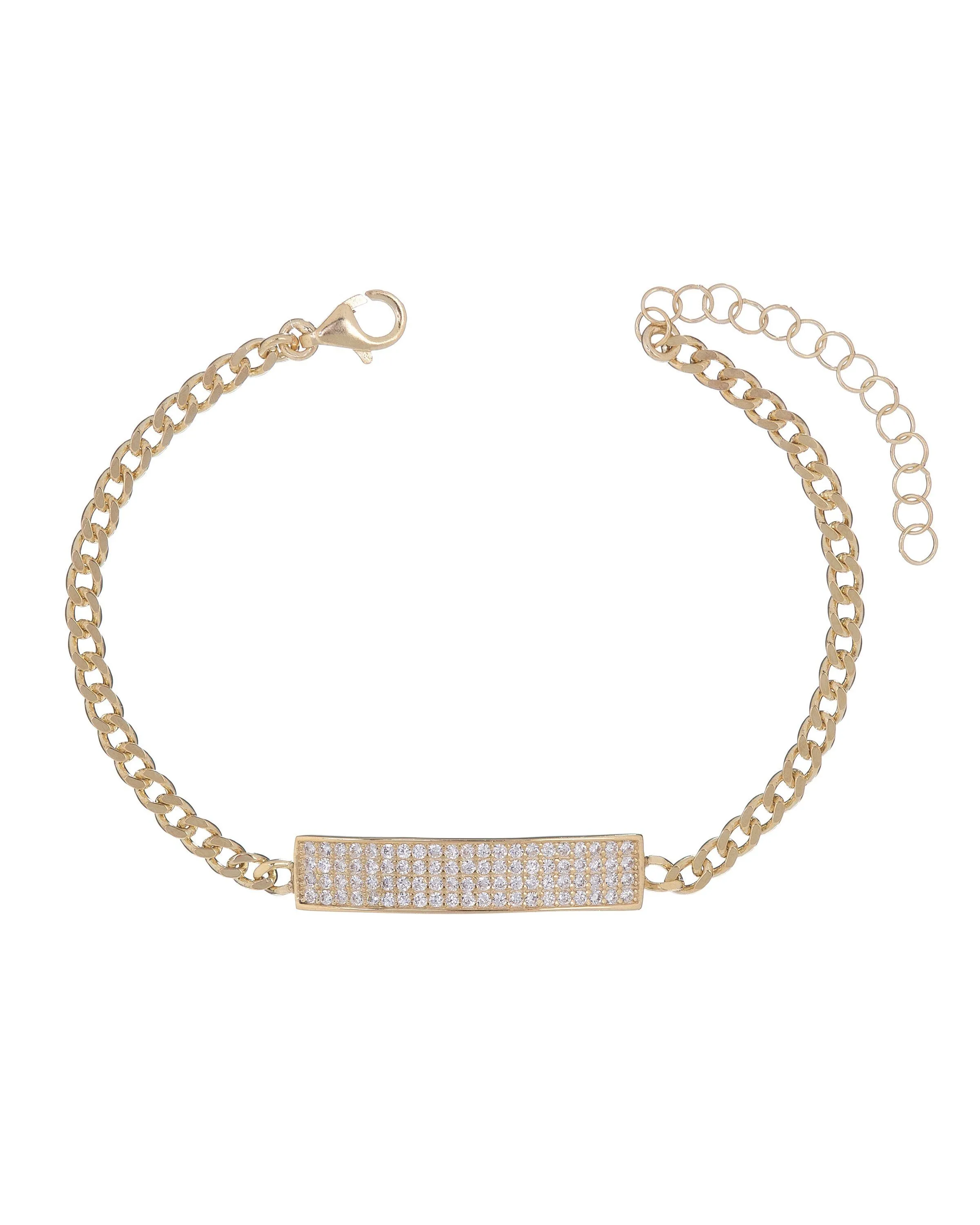 Pavé Bar Link Bracelet