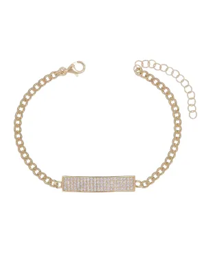Pavé Bar Link Bracelet