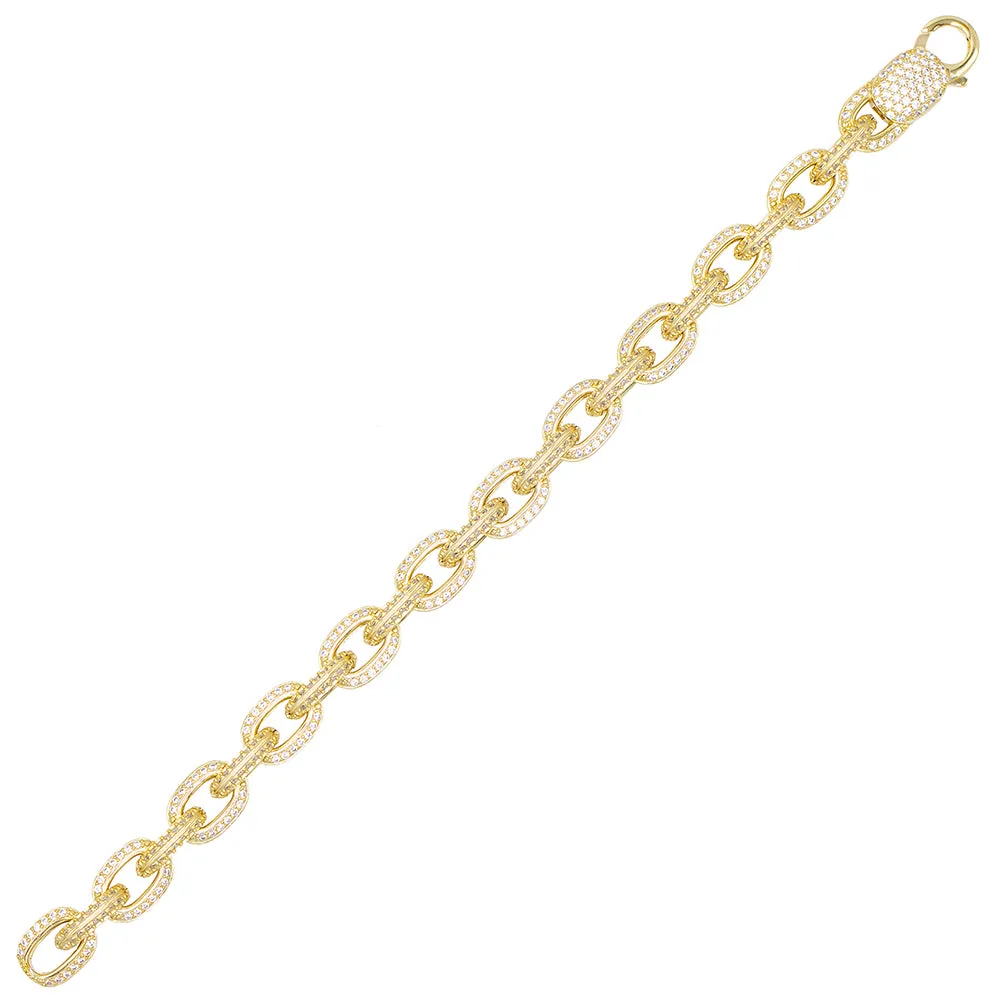 Pavé Chain Link Bracelet
