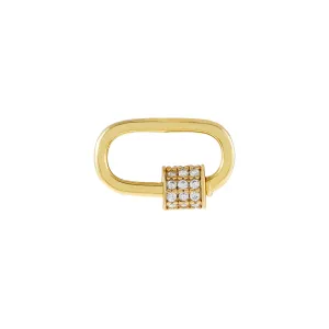Pavé Mini Toggle Necklace Charm