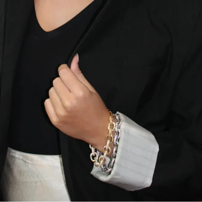 Pave Link Bracelet