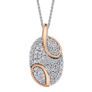 Pave Swirl Diamond Pendant