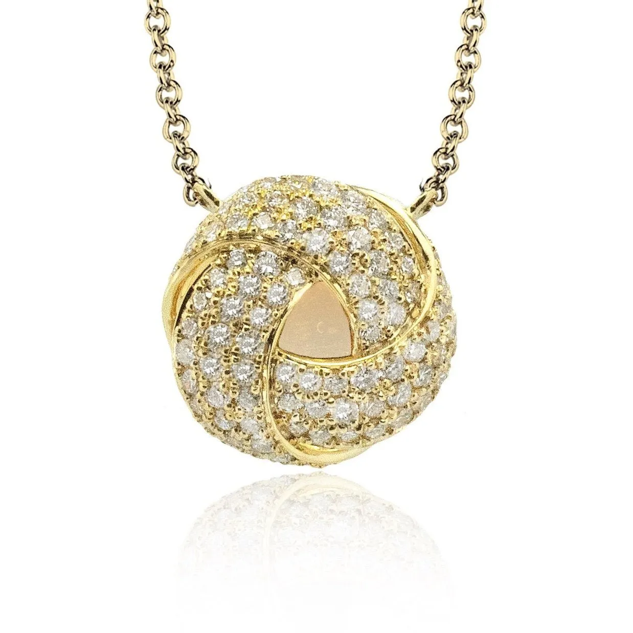 Pendant Necklace in 18k Gold with Diamonds