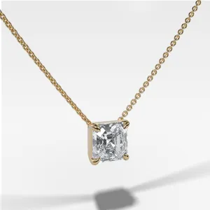 Pendant Necklace with Asscher Cut Diamond