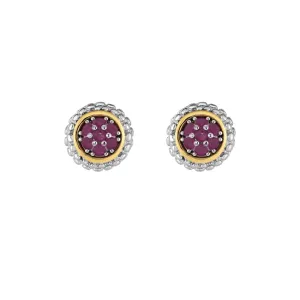 Phillip Gavriel Silver Ruby Earrings