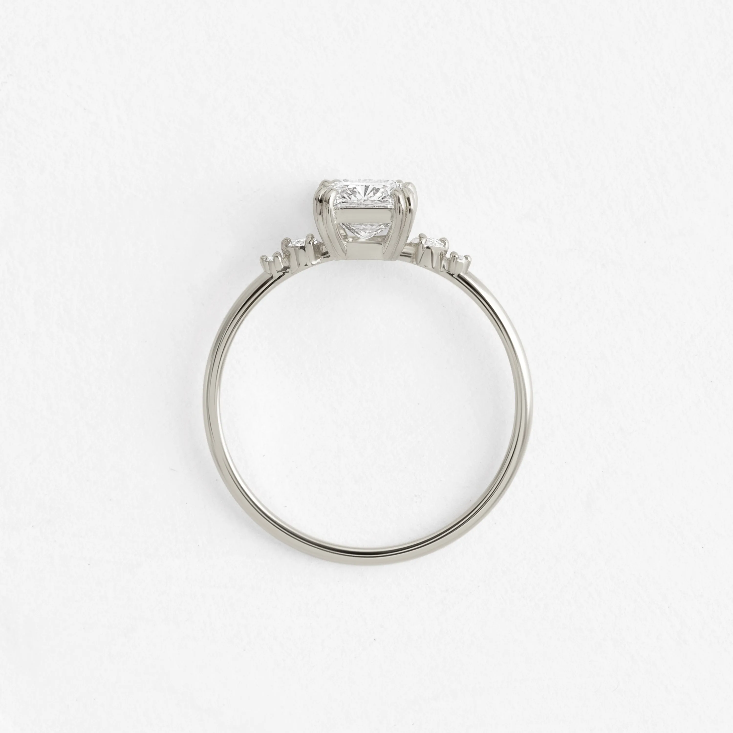 Pictorial Ring, Cushion Cut