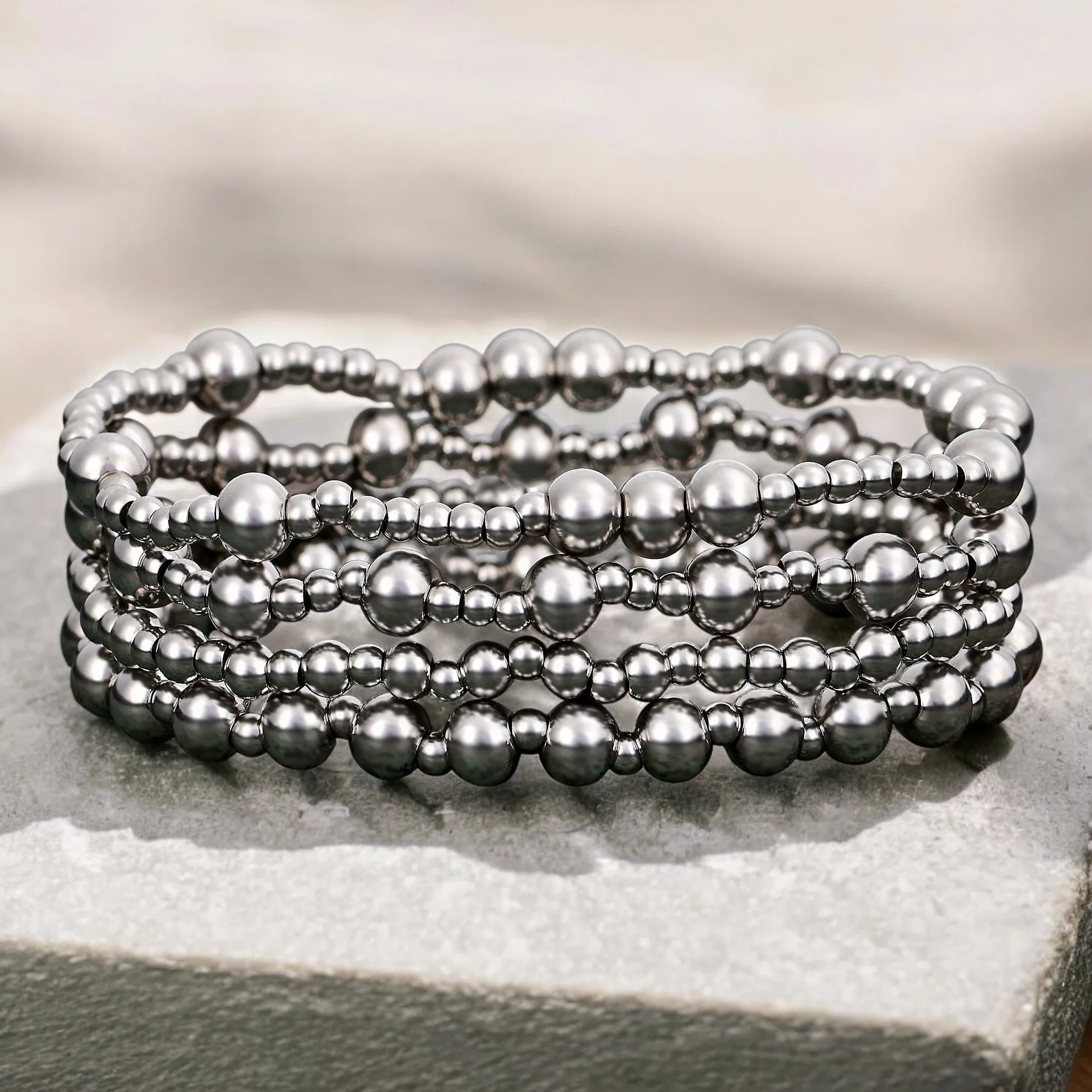 Platinum Demure Bracelet Set