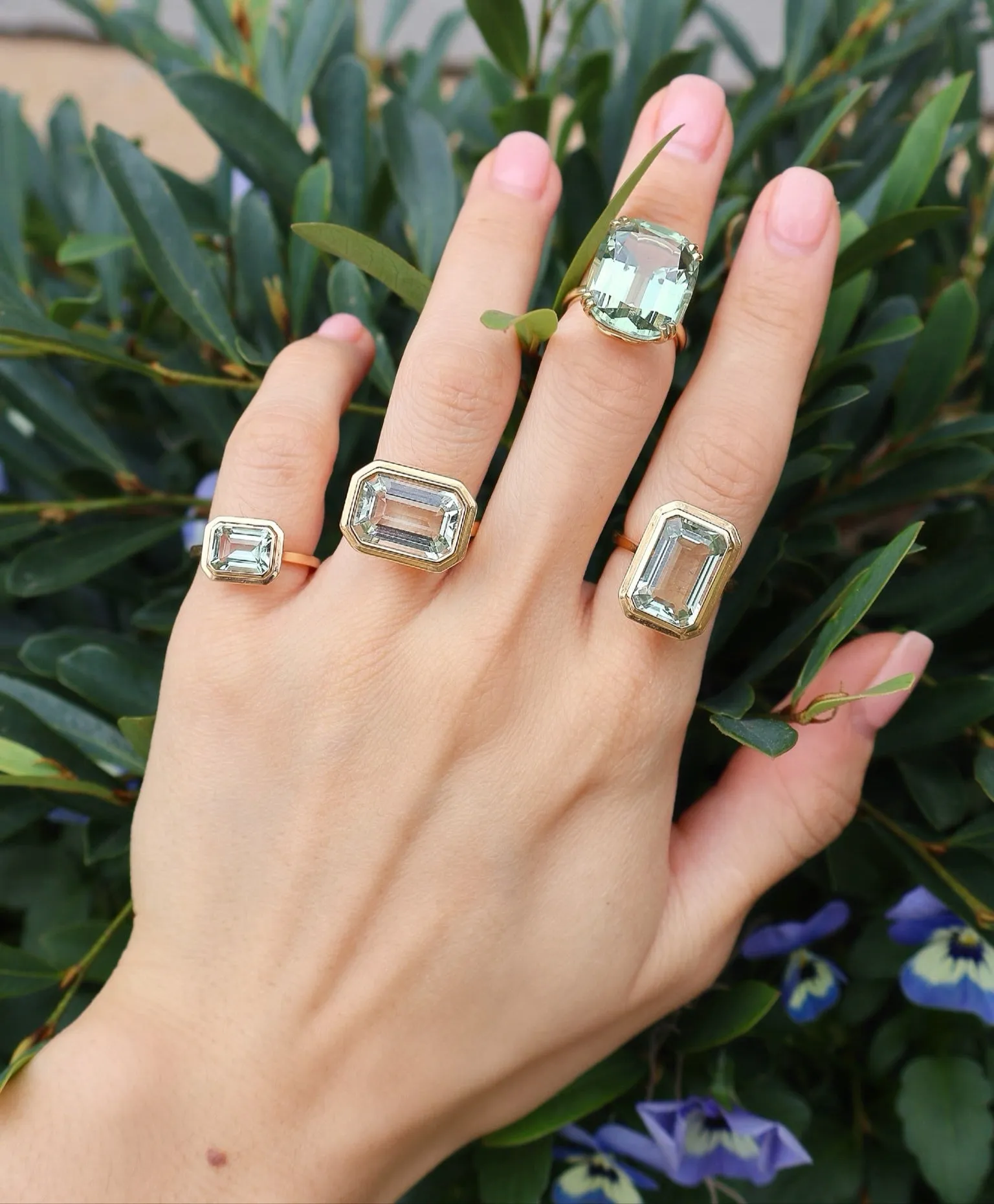 Prasiolite Ring