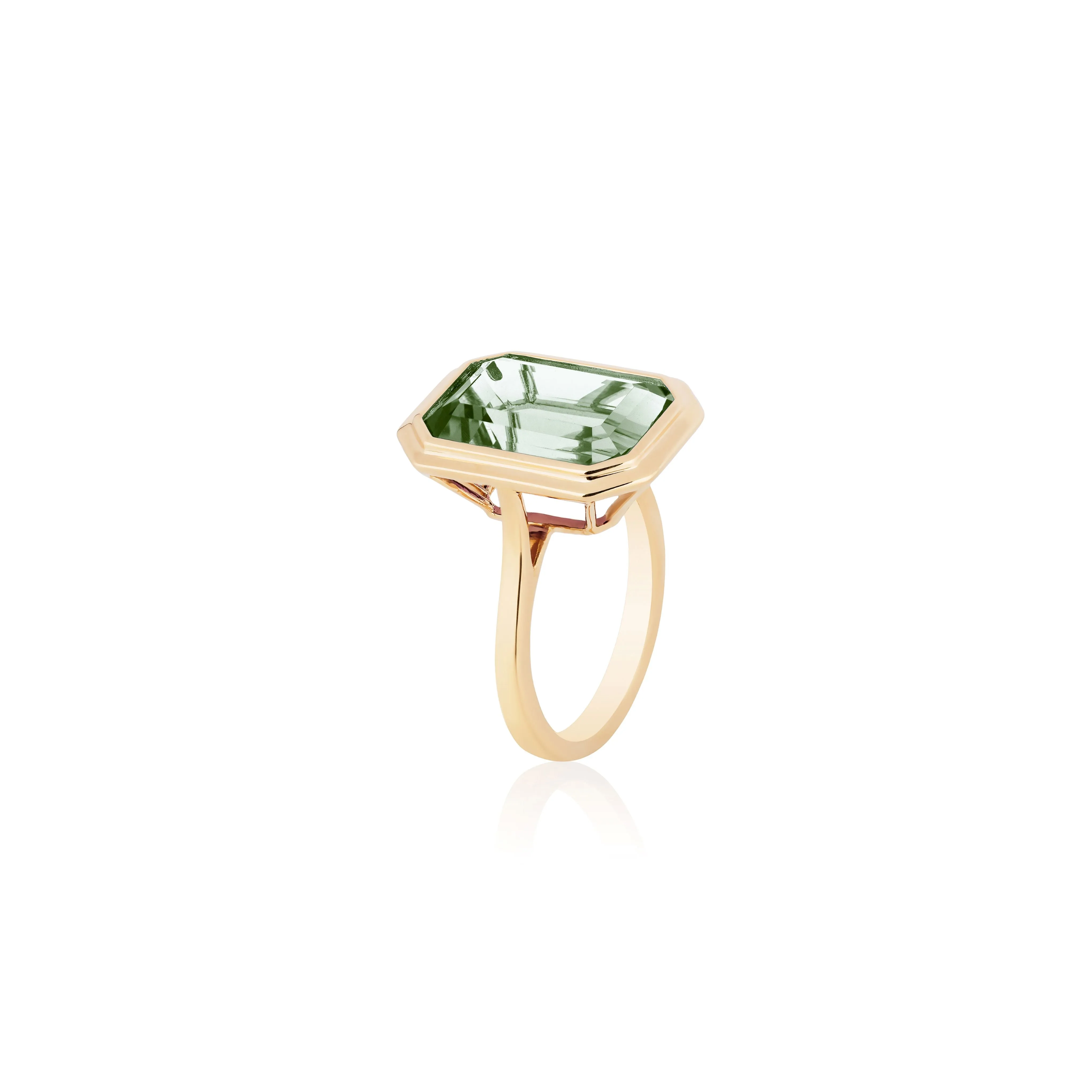 Prasiolite Ring