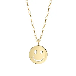Pure Gold Happy Face Charm