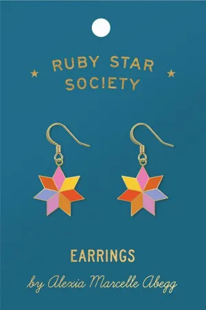 Quilted Star Earrings by Alexia Marcelle Abegg for Ruby Star Society