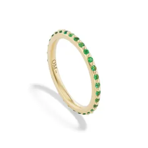 Radiate Stacking Ring- Emerald