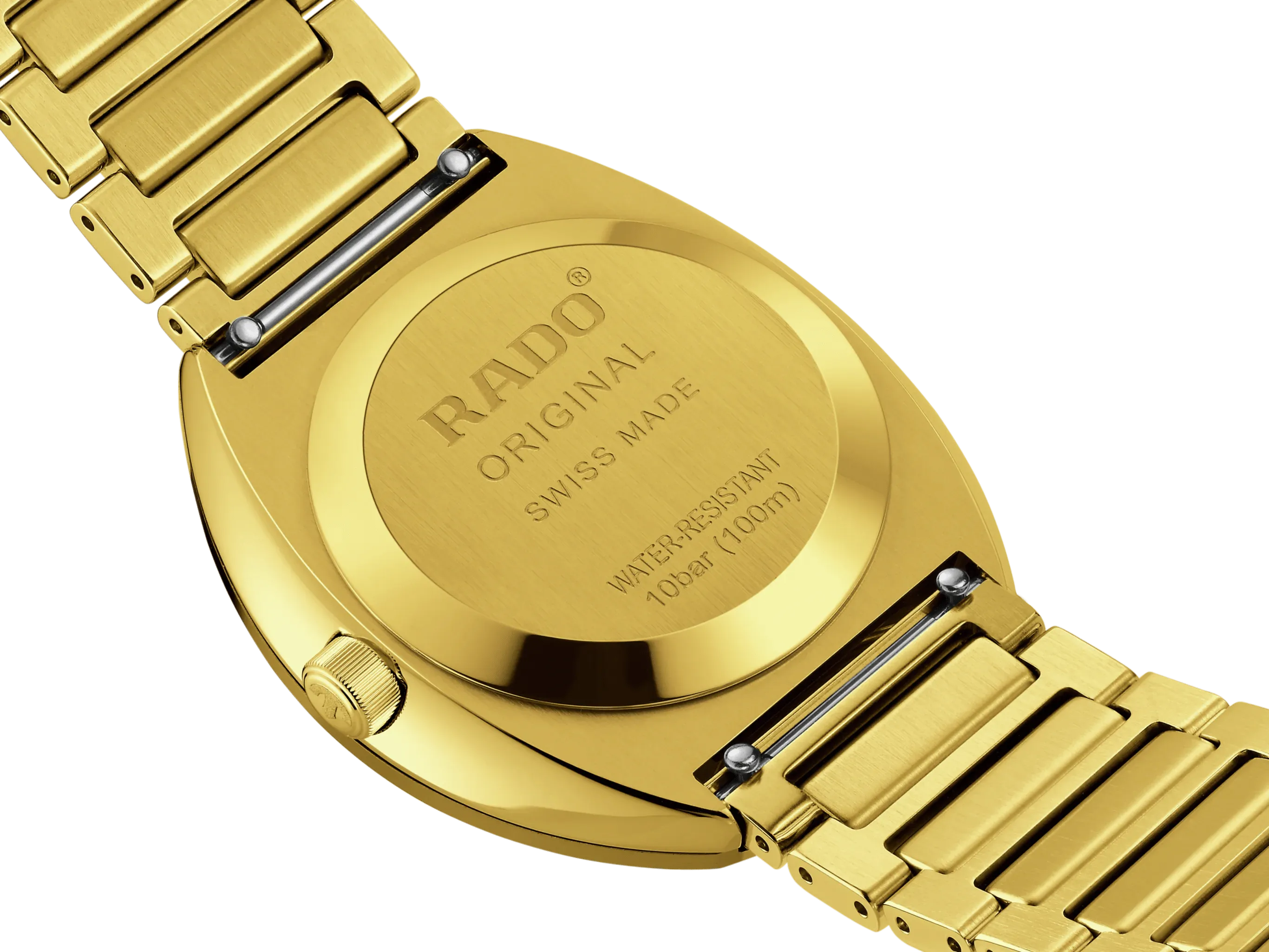 Rado DiaStar Original 38mm Yellow Gold PVD Diamonds Men's Watch R12161733