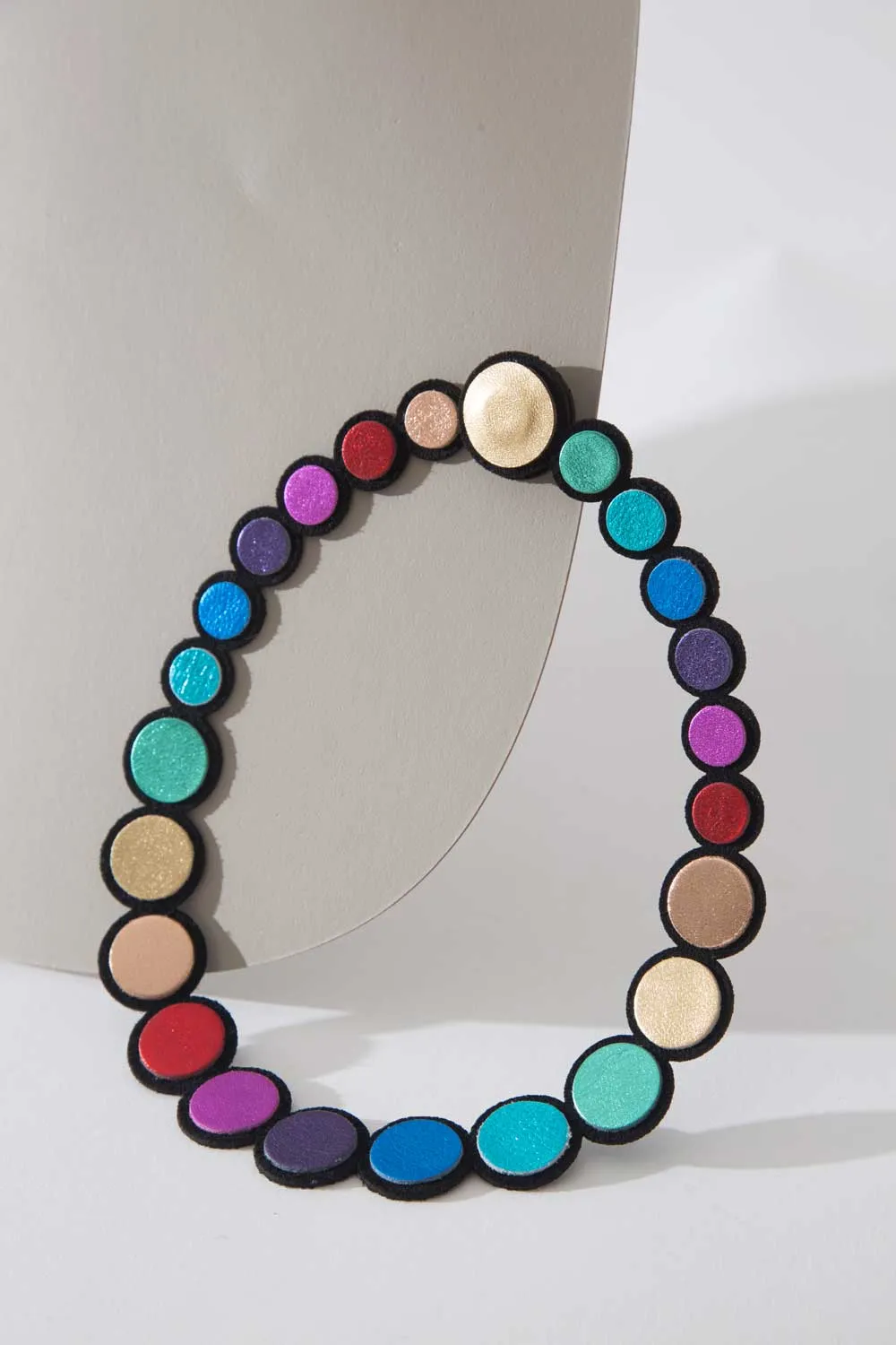 Rainbow Leather Necklace