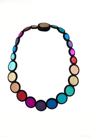 Rainbow Leather Necklace
